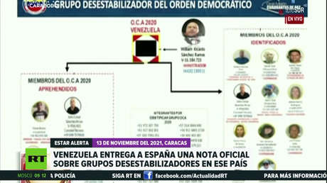 Venezuela denuncia la existencia de bandas terroristas en España que intentan atacar a las instituciones públicas venezolanas