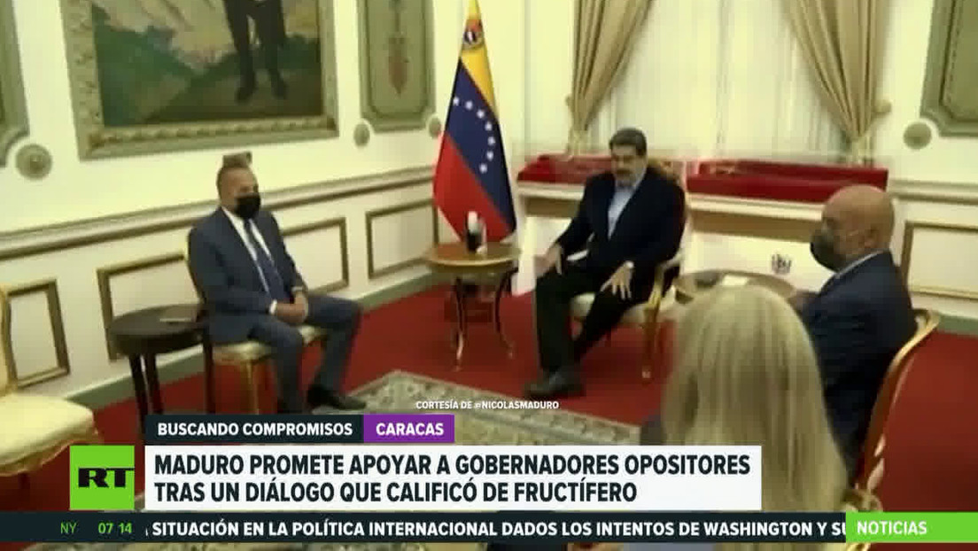 Maduro promete apoyar a gobernadores opositores tras reuniones que calificó de fructíferas