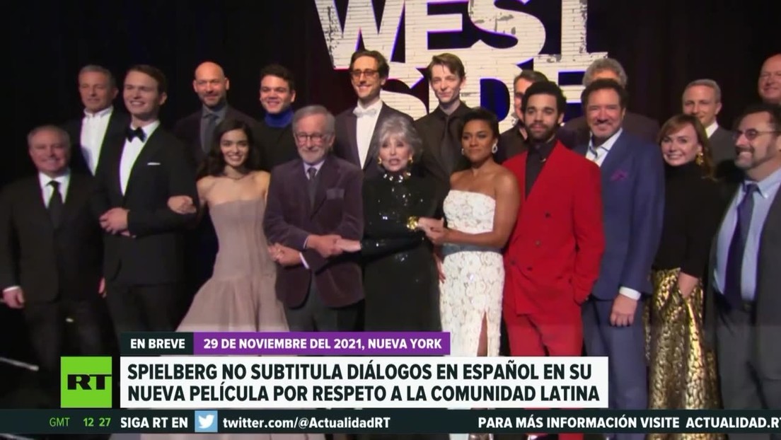 Steven Spielberg no subtitulará los diálogos en español en la película 'West Side Story' por respeto a la comunidad latina en EE.UU.
