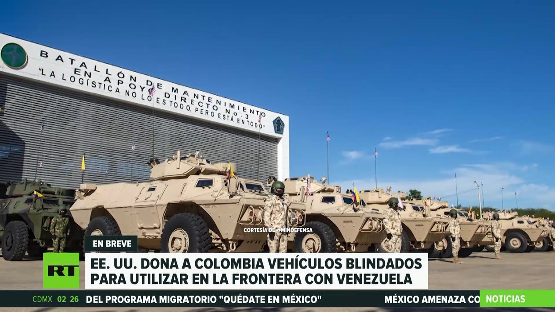 EE.UU. entrega a Colombia vehículos militares para utilizar en la frontera con Venezuela