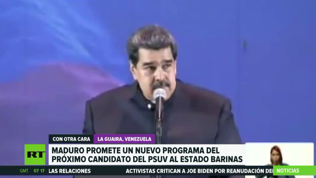Maduro promete un nuevo programa del próximo candidato del PSUV a gobernador del estado Barinas