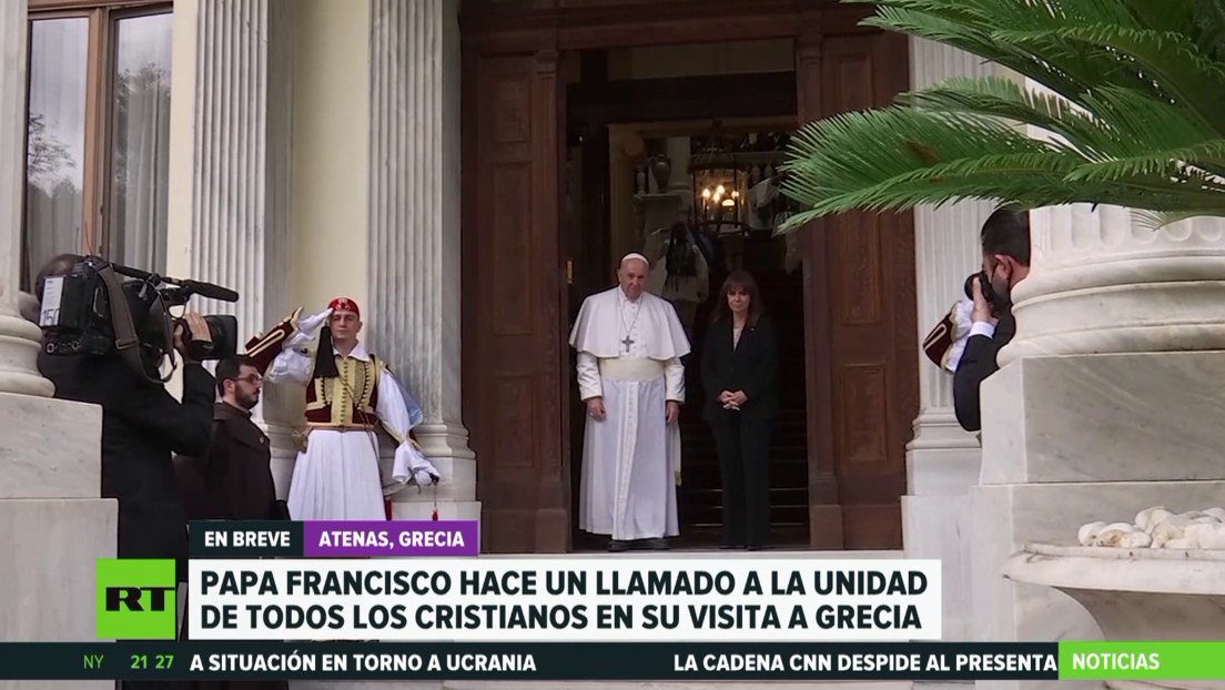 El papa Francisco hace un llamamiento a la unidad de todos los cristianos durante su visita a Grecia
