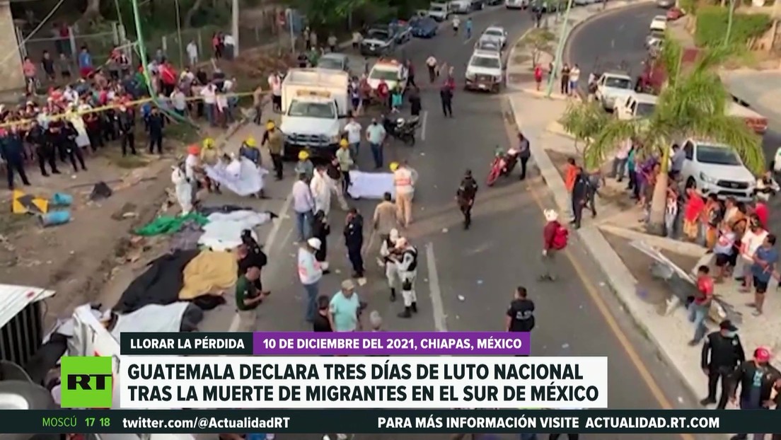 Guatemala declara tres días de luto nacional por la muerte de 55 migrantes en un accidente en México