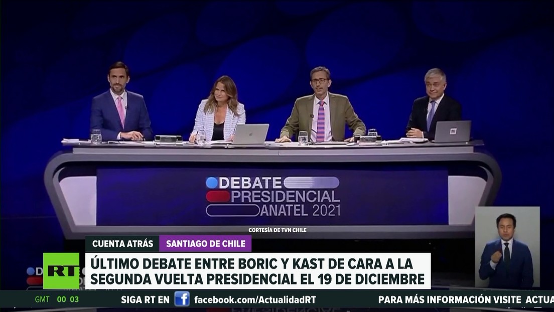 Chile Último Debate Entre Boric Y Kast De Cara A La Segunda Vuelta Presidencial Rt