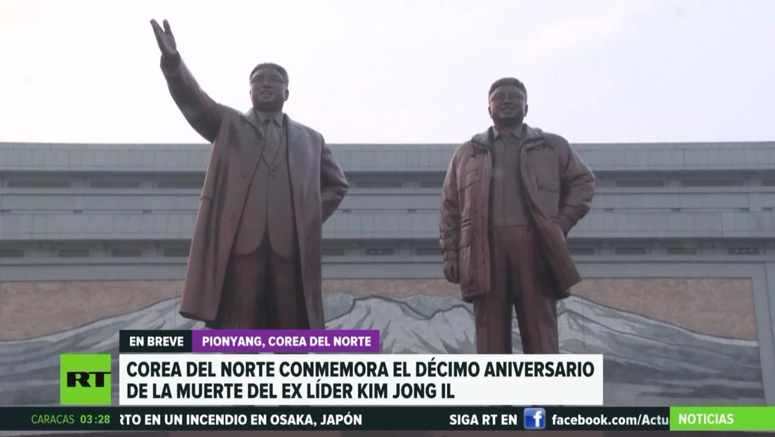 Corea del Norte conmemora el décimo aniversario de la muerte del exlíder Kim Jong-il