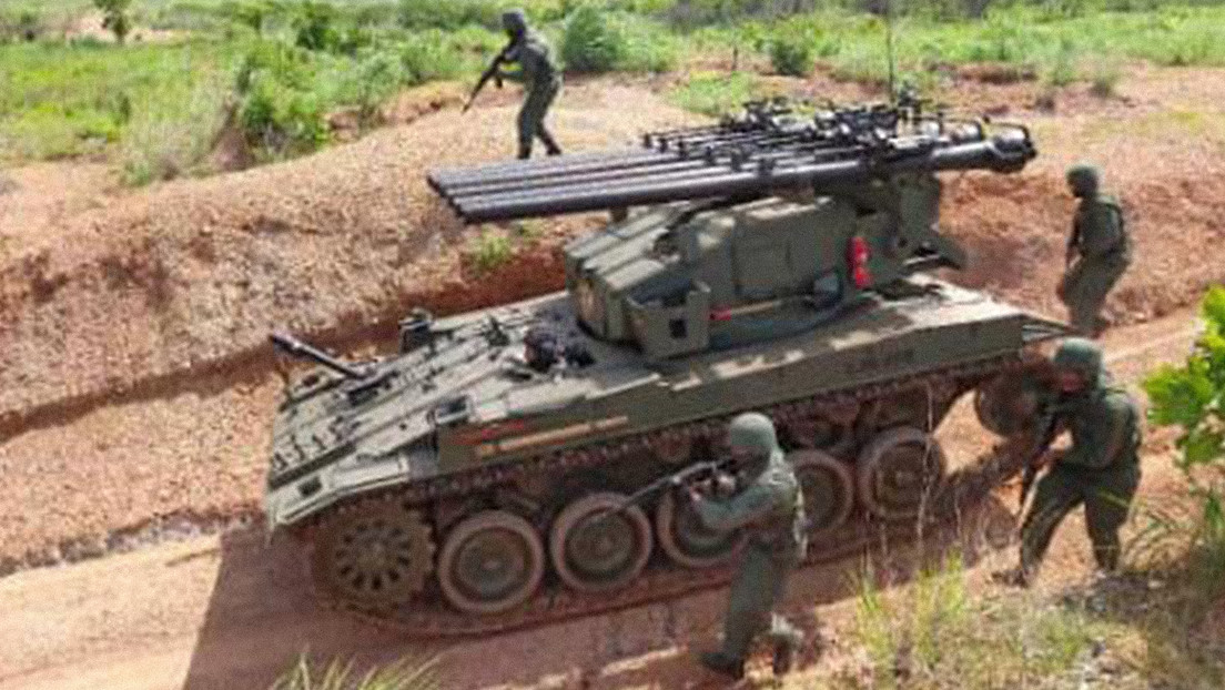 'Maisanta YZR': cómo es el vehículo de combate venezolano que cuenta con seis cañones, una ametralladora y un mortero (VIDEOS)