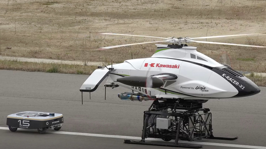 Kawasaki muestra su nueva aeronave de carga autónoma que se carga y descarga mediante robots