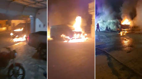 Queman tres autos propiedad del exalcalde del municipio mexicano de Escuinapa frente a su hogar (VIDEO)