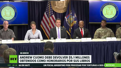 Andrew Cuomo, exgobernador de Nueva York, debe devolver 5,1 millones de dólares obtenidos como honorarios por sus libros