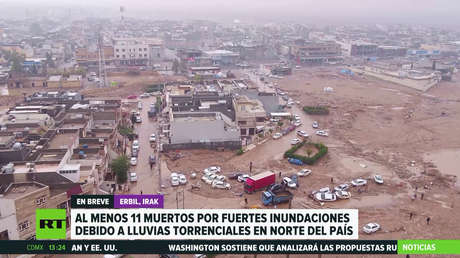 Al menos 11 muertos por fuertes inundaciones debido a lluvias torrenciales en el norte de Irak