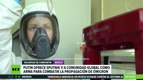 Putin ofrece la vacuna Sputnik V a la comunidad global para luchar contra la variante ómicron