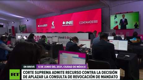 Suprema Corte de México admite el recurso contra la decisión de aplazar la consulta de revocación de mandato