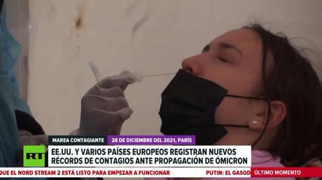 EE.UU. y varios países europeos registran nuevos récords de contagios ante la propagación de la variante ómicron