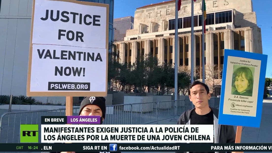 Manifestantes exigen justicia en Los Ángeles tras la muerte de una joven chilena a manos de un policía
