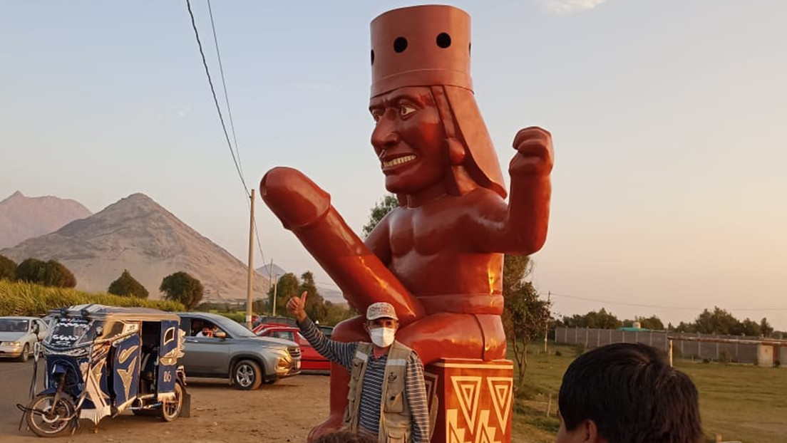 Destrozan parte de una escultura con un pene enorme que se había convertido en atractivo turístico en Perú