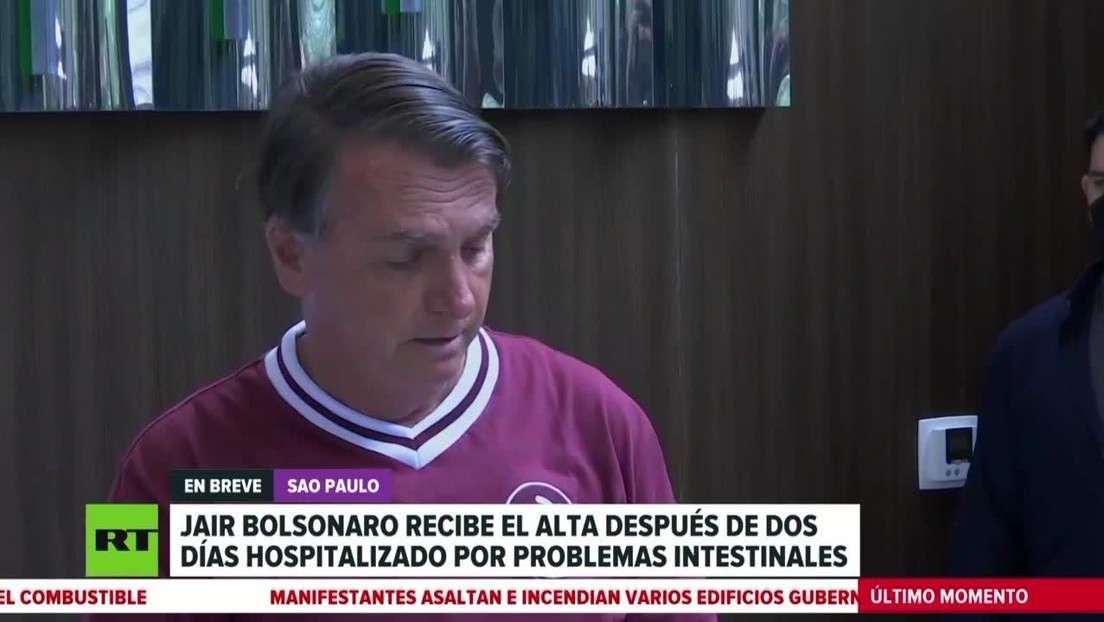 Bolsonaro recibe el alta tras dos días hospitalizado por problemas intestinales