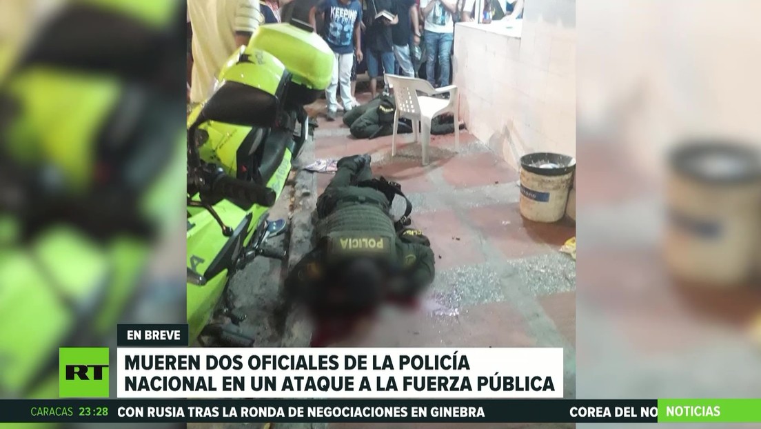 Mueren en un ataque dos oficiales de la Policía Nacional de Colombia