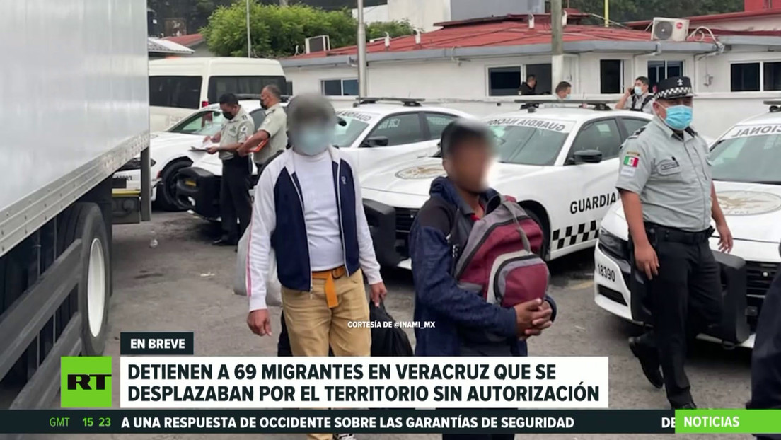 Detienen en Veracruz a 69 migrantes que viajaban por territorio mexicano sin autorización
