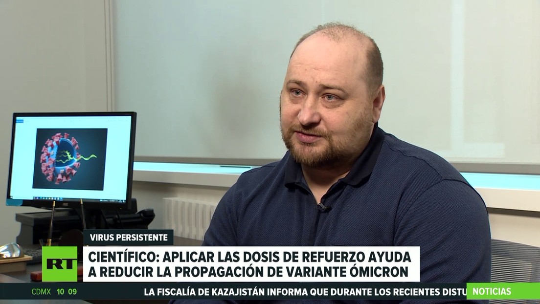 Director adjunto del Centro Gamaleya: "Aplicar la dosis de refuerzo es la única vía para reducir la propagación de ómicron"