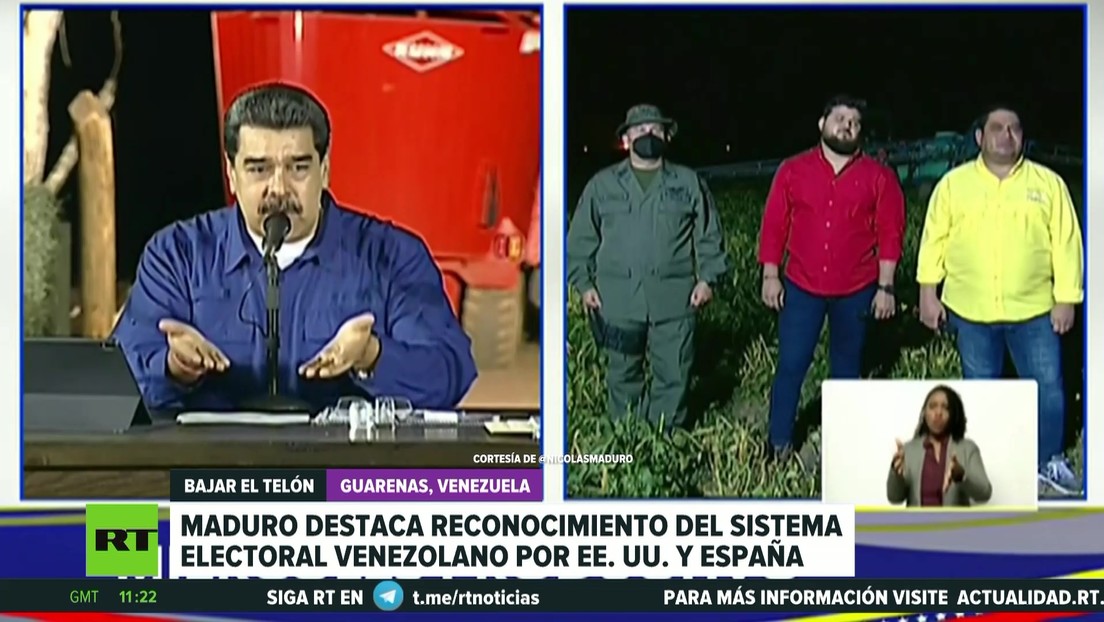 Maduro destaca el reconocimiento del sistema electoral venezolano por EE.UU. y España