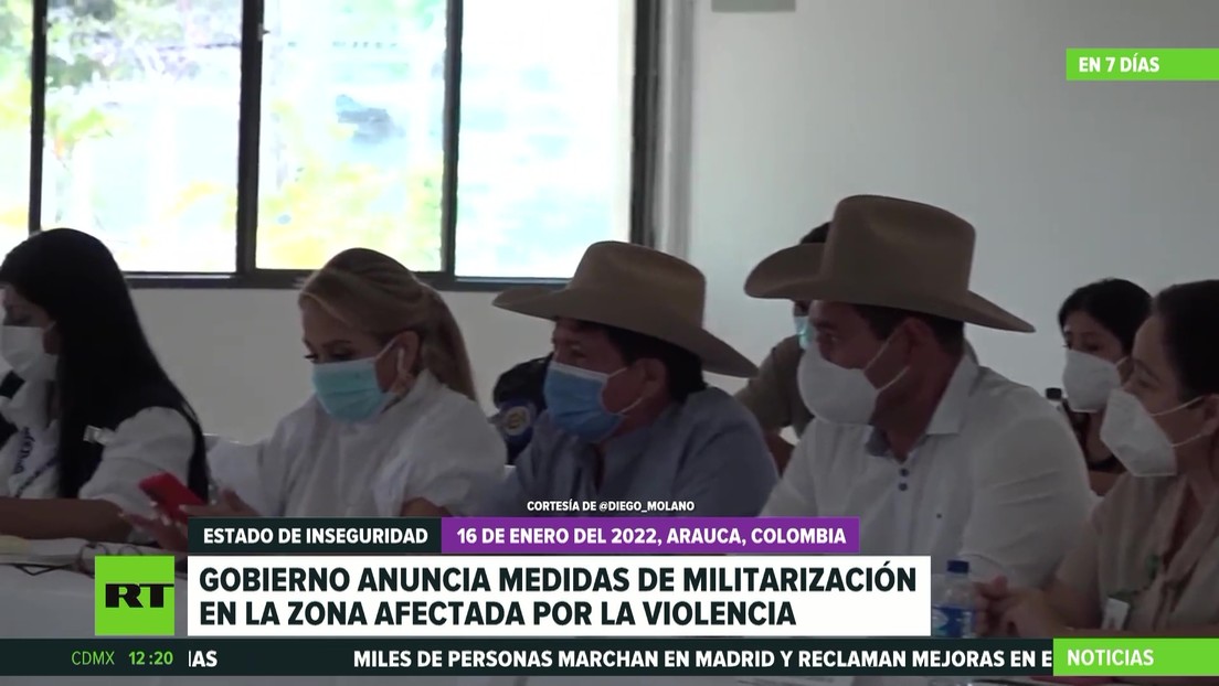 El Gobierno colombiano anuncia varias medidas para contrarrestar violencia en Arauca