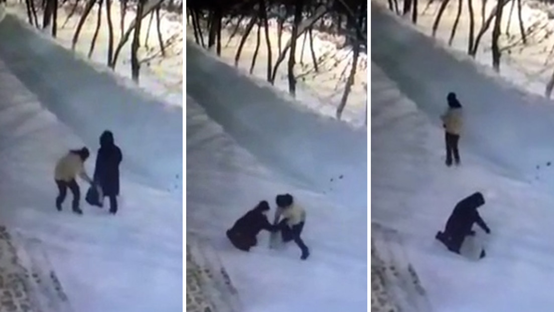 VIDEO: Una jubilada rusa se resiste a un ladrón armado con un cuchillo y logra ahuyentarlo
