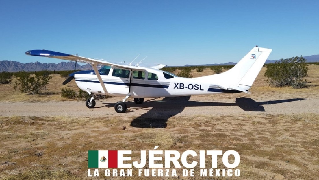 Fuerzas mexicanas aseguran una avioneta con 338 kilos de drogas tras montar un opertivo aéreo
