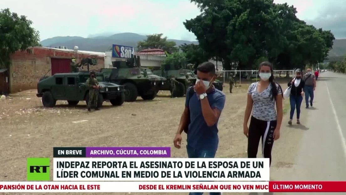 Indepaz reporta el asesinato de la esposa de un líder comunal en medio de la violencia armada en Colombia