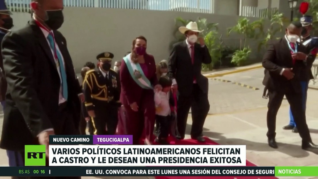 Políticos latinoamericanos felicitan a la presidenta de Honduras, Xiomara Castro, y le desean una exitosa labor