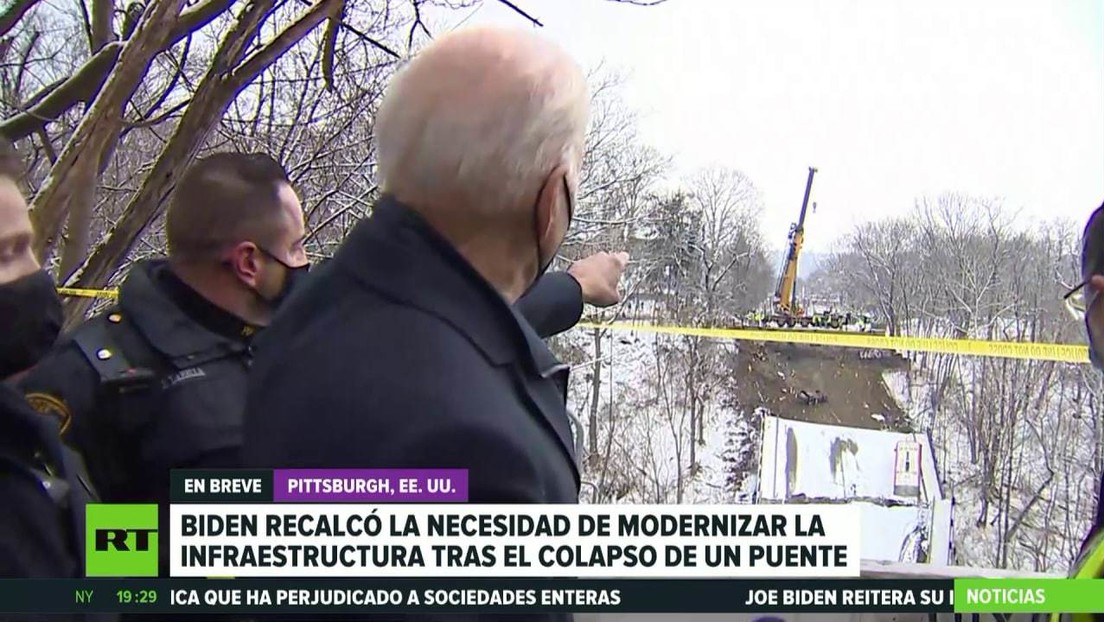 Biden recalca la necesidad de modernizar la infraestructura de EE.UU tras el colapso de un puente