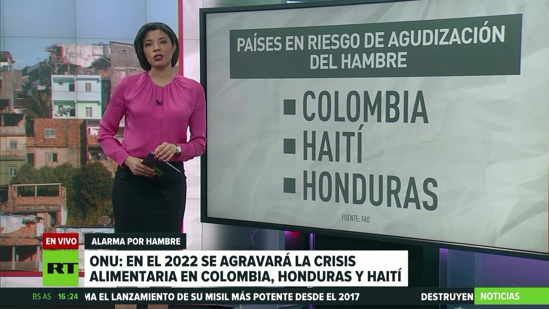 La ONU: en 2022 se agravará la crisis alimentaria en Colombia, Honduras y Haití