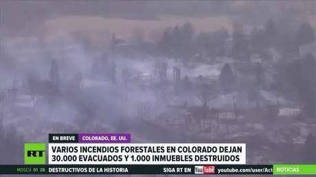 Biden anuncia que hará todo lo posible para atender de manera inmediata a los afectados por los incendios en Colorado