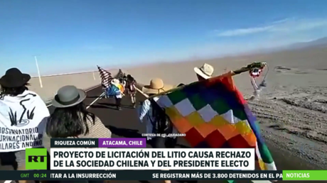 Proyecto de licitación de litio en Chile desata el rechazo de parte de la población y del presidente electo