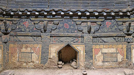 FOTOS: Encuentran en China cámaras funerarias con antiguos murales de la dinastía Ming