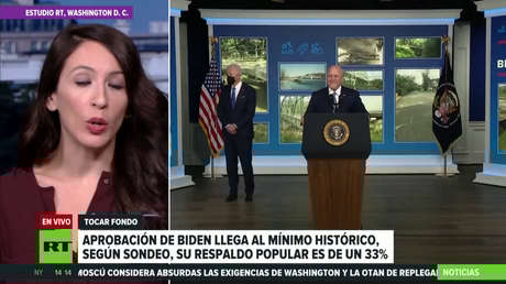 Encuesta revela que la aprobación de Biden en EE.UU. cae al mínimo histórico del 33%