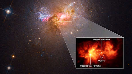 Científicos descubren un agujero negro que está creando estrellas en vez de engullirlas