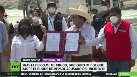 Perú impide que zarpe el buque de Repsol tras el derrame de crudo en sus costas