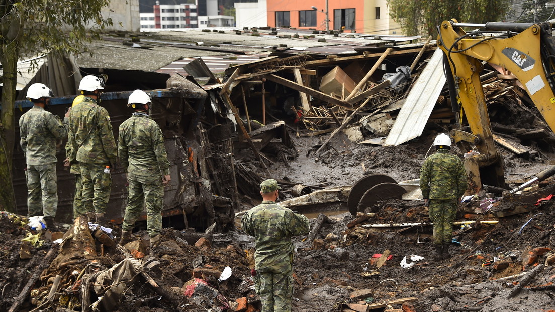 Ascienden a 24 los muertos por el aluvión en Ecuador, mientras 12 personas permanecen desaparecidas