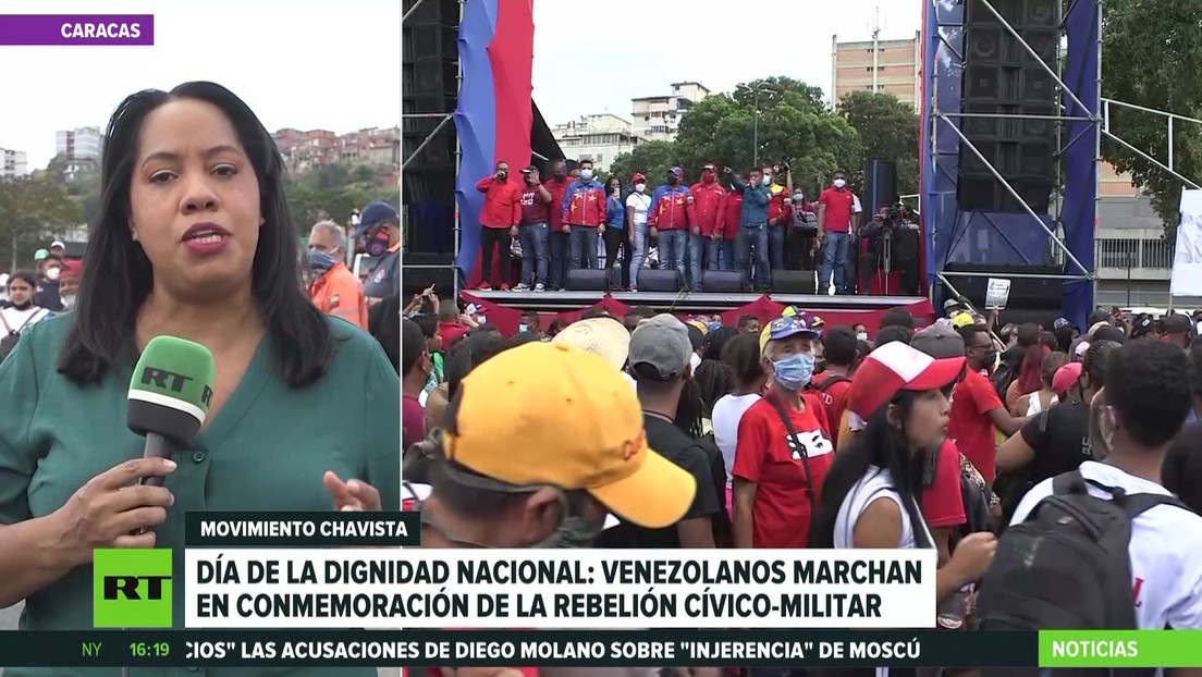 Día de la Dignidad Nacional: venezolanos marchan en conmemoración de la rebelión cívico-militar de 1992