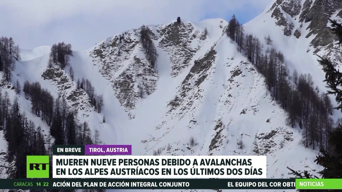 Nueve muertos por avalanchas en los Alpes austriacos en los últimos dos días