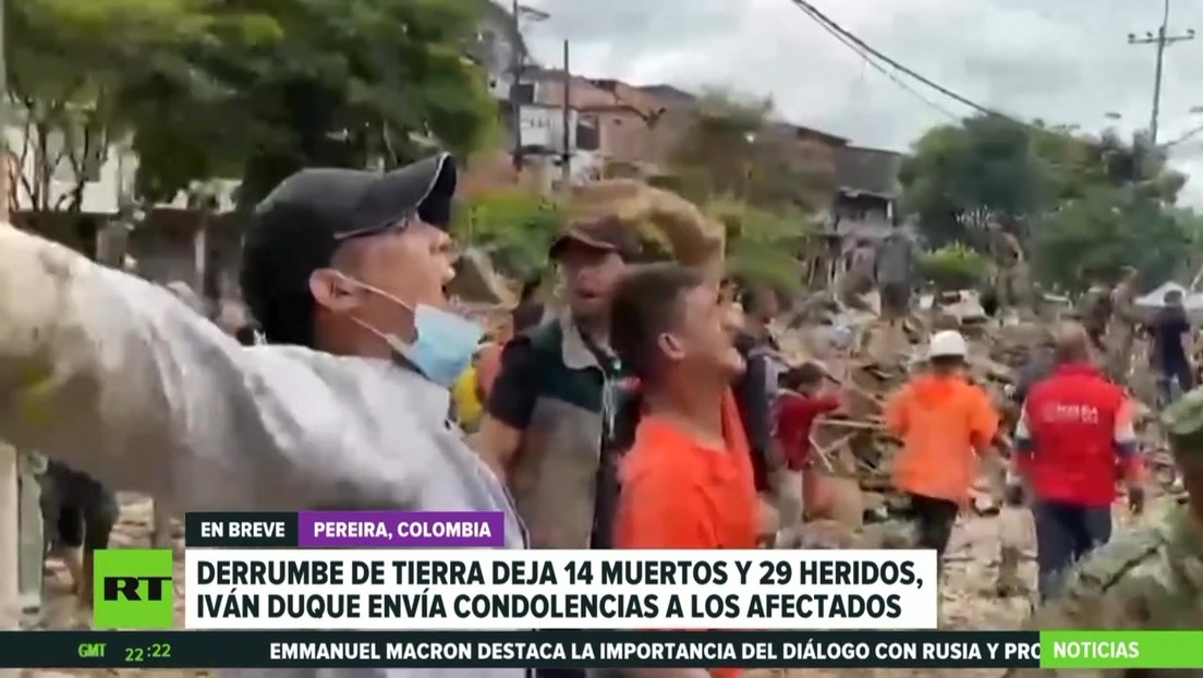 Iván Duque expresó sus condolencias a los familiares de las víctimas de un deslizamiento de tierra en la ciudad de Pereira que deja 14 muertos