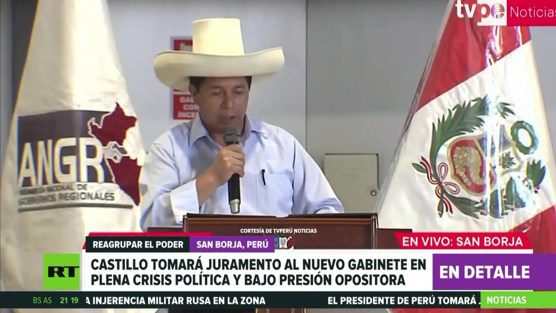 Castillo tomará juramento al nuevo gabinete ministerial en plena crisis política y bajo presión de la oposición
