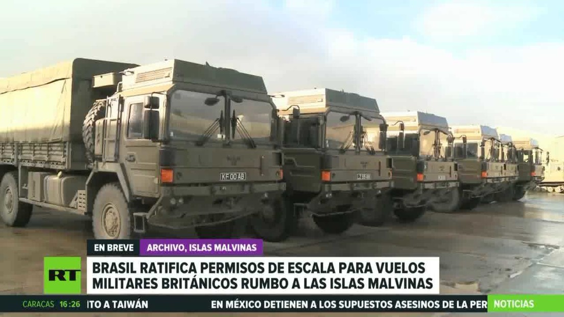 Brasil ratifica permisos de escala para vuelos militares británicos rumbo a las islas Malvinas