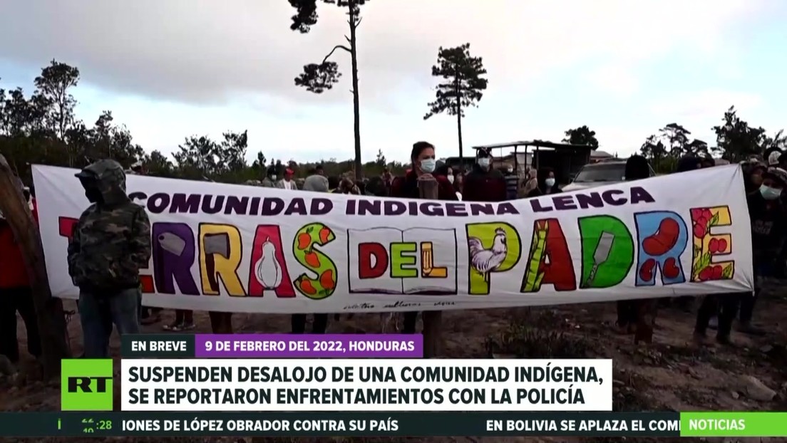 Suspenden desalojo de una comunidad indígena en Honduras tras enfrentamientos con la Policía