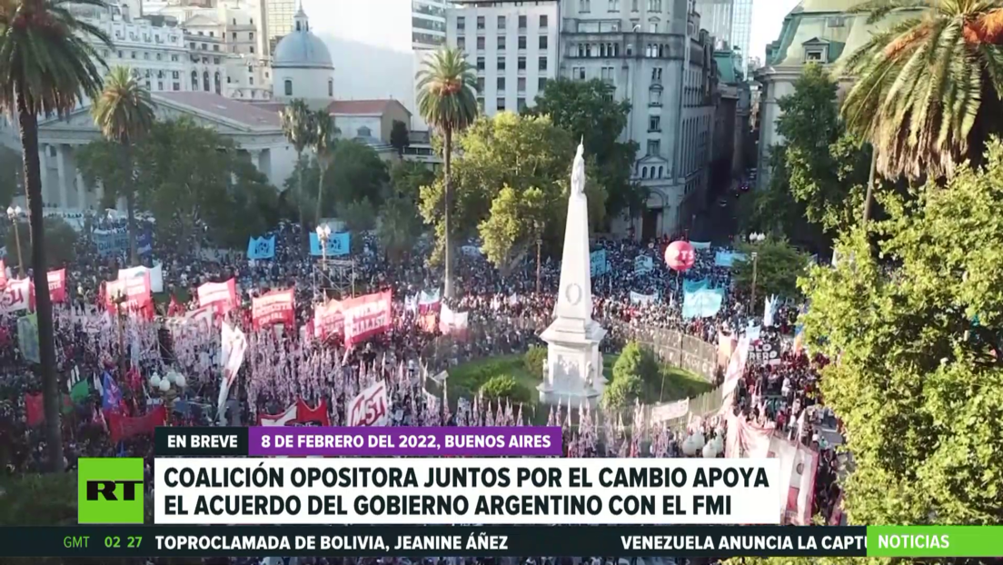 La coalición opositora Juntos por el Cambio apoya el acuerdo del Gobierno argentino con el FMI