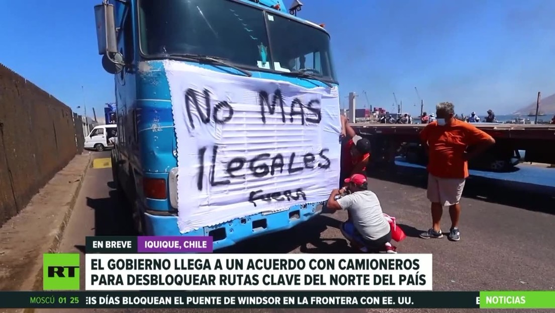 El Gobierno chileno llega a un acuerdo con camioneros para desbloquear rutas clave del norte del país