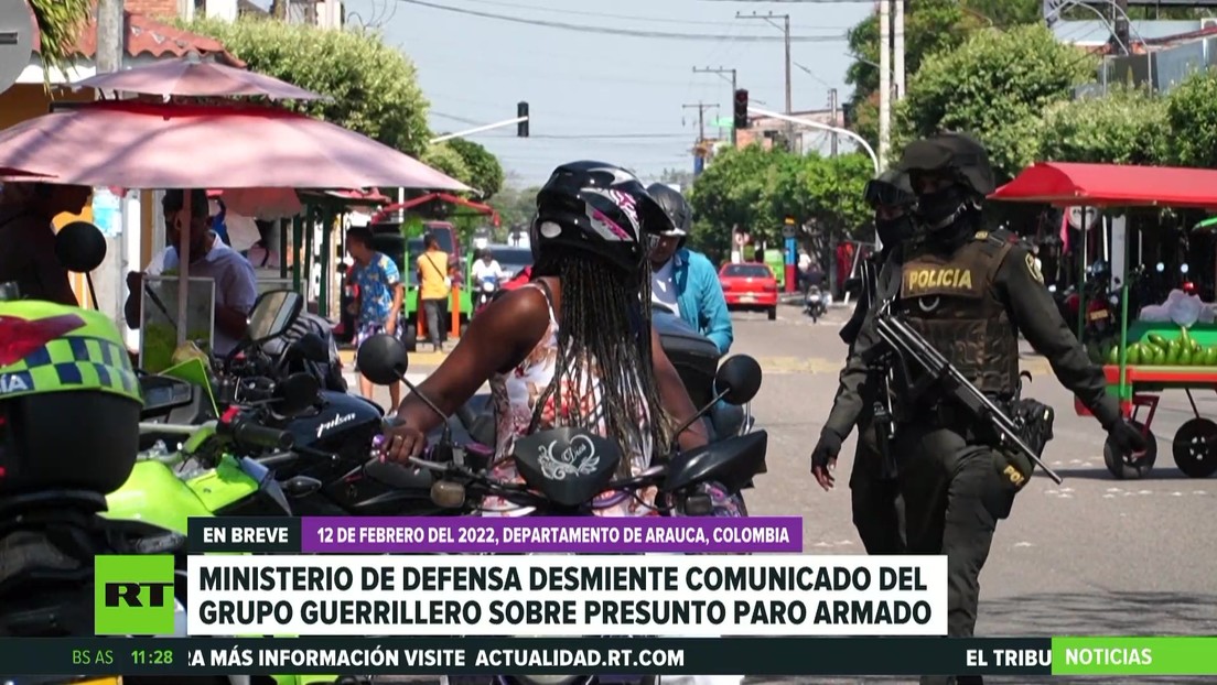 Colombia: El Ministerio de Defensa desmiente un comunicado del ELN sobre un presunto paro armado