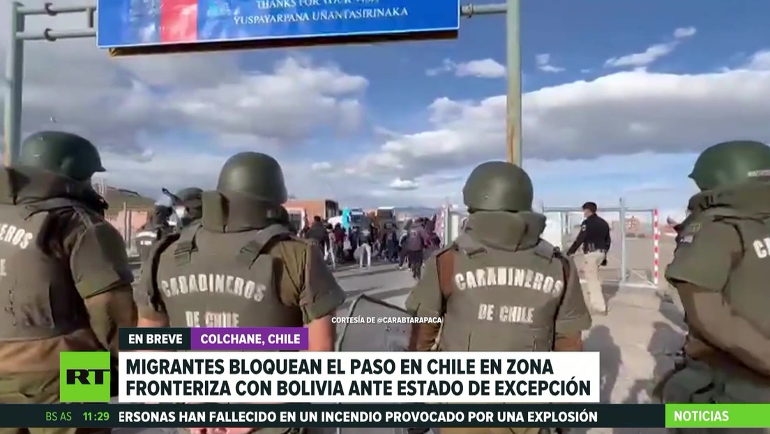 Chile: migrantes bloquean el paso en la frontera con Bolivia ante el estado de excepción