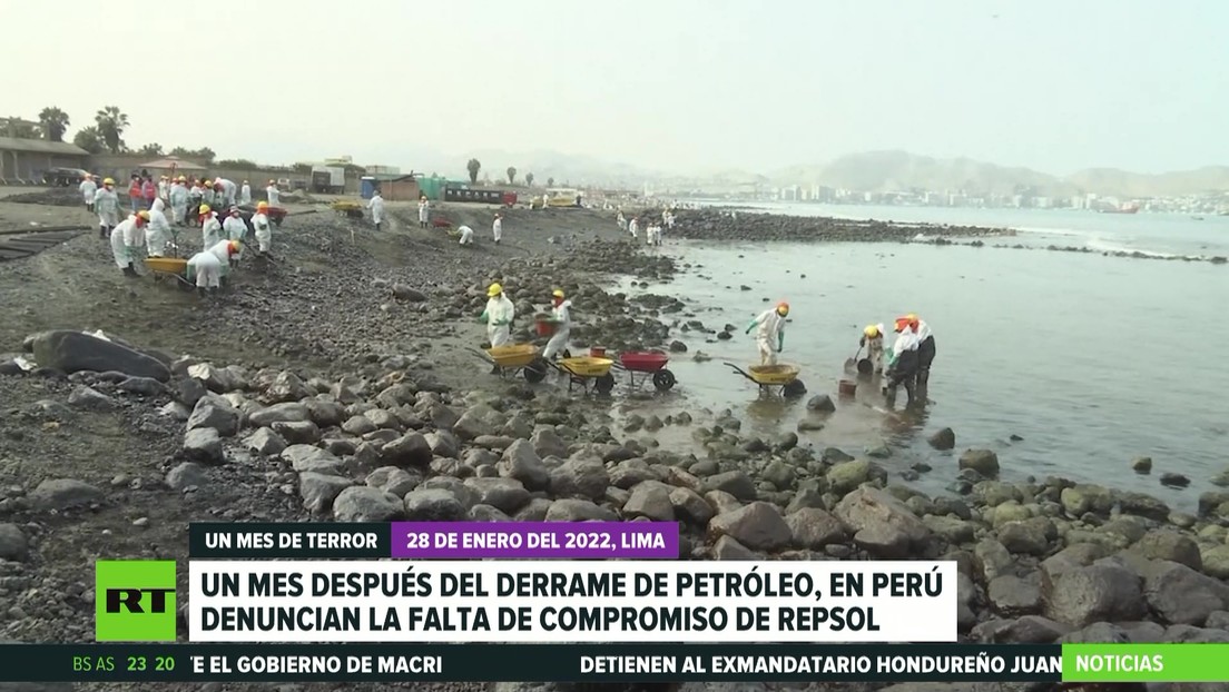 Pasado un mes del derrame de petróleo, las autoridades peruanas denuncian la falta de compromiso de Repsol