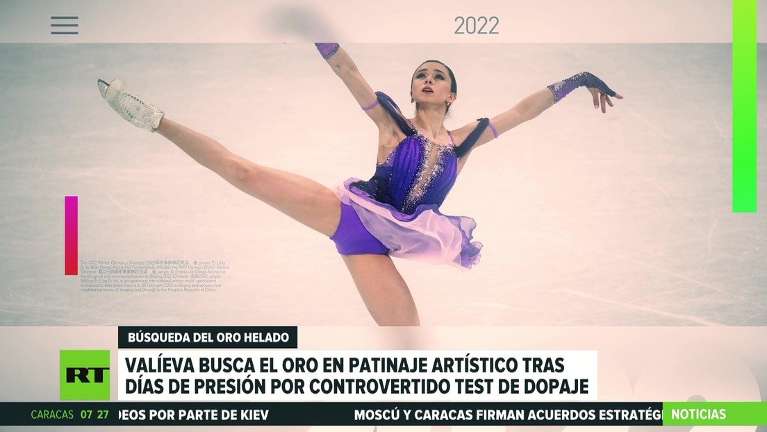 Valíeva busca el oro en patinaje artístico tras días de presión por pesquisas antidopaje